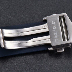 Aquaracer Caliber 5 43mm OF Dark Blue Dial Blue Rubber Strap SW200 - Image 18