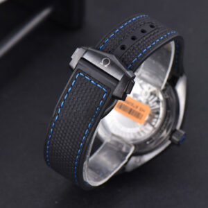Planet Ocean 600m Deep Black Real Ceramic 45.5mm VSF Black/Blue Dial Black Rubber Strap A8906 - Image 20