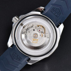 Aquaracer Caliber 5 43mm OF Dark Blue Dial Blue Rubber Strap SW200 - Image 23