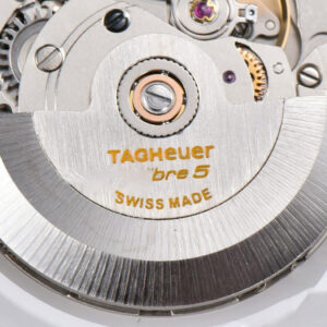 Aquaracer Caliber 5 43mm OF Black Dial Brown Hand Brown Leather Strap SW200 - Image 2