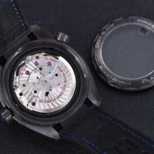 Planet Ocean 600m Deep Black Real Ceramic 45.5mm VSF Black/Blue Dial Black Rubber Strap A8906 - Image 25