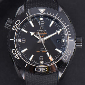 Planet Ocean 600m Deep Black Real Ceramic 45.5mm VSF Black Dial Black Rubber Strap A8906