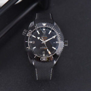 Planet Ocean 600m Deep Black Real Ceramic 45.5mm VSF Black Dial Black Rubber Strap A8906 - Image 11