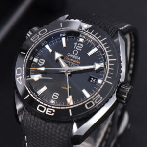 Planet Ocean 600m Deep Black Real Ceramic 45.5mm VSF Black Dial Black Rubber Strap A8906 - Image 12