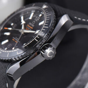 Planet Ocean 600m Deep Black Real Ceramic 45.5mm VSF Black Dial Black Rubber Strap A8906 - Image 18