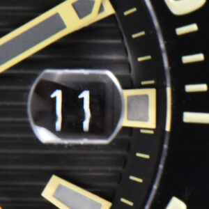 Aquaracer Caliber 5 43mm OF Ceramic Black Dial Yellow Hand Brown Nylon Strap SW200 - Image 5