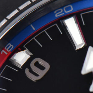 Planet Ocean 600m Deep Black Real Ceramic 45.5mm VSF Black Dial Blue/Red Bezel Rubber Strap A8906 - Image 13