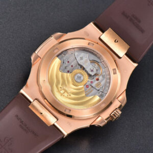 Nautilus 5711R RG PPF 40MM White Dial Brown Rubber Strap A324SC V5 - Image 3