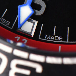 Planet Ocean 600m Deep Black Real Ceramic 45.5mm VSF Black Dial Blue/Red Bezel Rubber Strap A8906 - Image 14