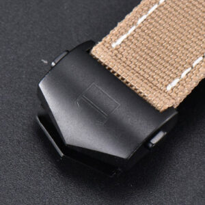 Aquaracer Caliber 5 43mm OF Ceramic Black Dial Yellow Hand Brown Nylon Strap SW200 - Image 12