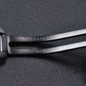 Aquaracer Caliber 5 43mm OF Ceramic Black Dial Yellow Hand Brown Nylon Strap SW200 - Image 15