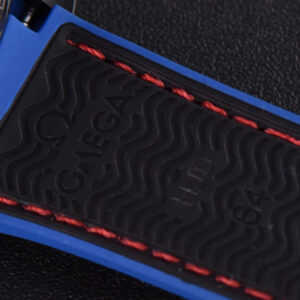 Planet Ocean 600m Deep Black Real Ceramic 45.5mm VSF Black Dial Blue/Red Bezel Rubber Strap A8906 - Image 23