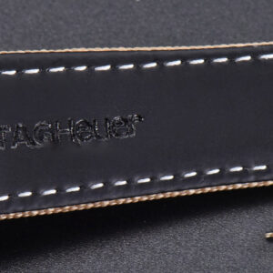 Aquaracer Caliber 5 43mm OF Ceramic Black Dial Yellow Hand Brown Nylon Strap SW200 - Image 19