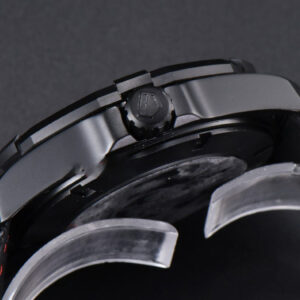 Aquaracer Caliber 5 43mm OF Ceramic Black Red Hand Dial Black Nylon Strap SW200 - Image 18