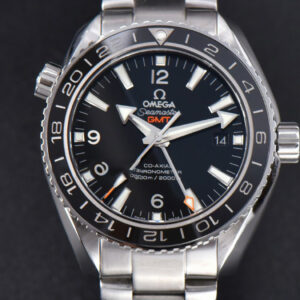 Planet Ocean 600m GMT 43.5mm VSF Black Dial SS Bracelet A8906
