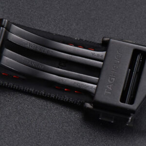Aquaracer Caliber 5 43mm OF Ceramic Black Red Hand Dial Black Nylon Strap SW200 - Image 26