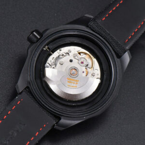 Aquaracer Caliber 5 43mm OF Ceramic Black Red Hand Dial Black Nylon Strap SW200 - Image 28
