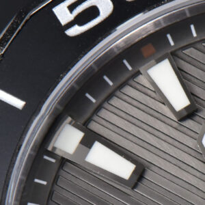 Aquaracer Caliber 5 43mm OF Black Dial Brown Hand Brown Leather Strap SW200 - Image 7