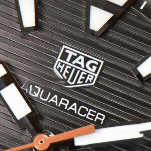 Aquaracer Caliber 5 43mm OF Black Dial Brown Hand Brown Leather Strap SW200 - Image 10