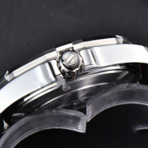 Aquaracer Caliber 5 43mm OF Black Dial Brown Hand Brown Leather Strap SW200 - Image 16