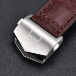 Aquaracer Caliber 5 43mm OF Black Dial Brown Hand Brown Leather Strap SW200 - Image 18