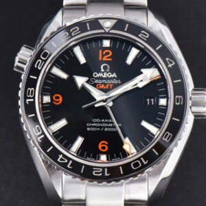 Planet Ocean 600m GMT 43.5mm VSF Black Dial Orange Marker SS Bracelet A8906