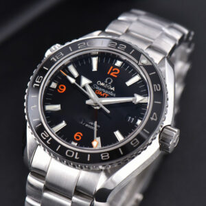 Planet Ocean 600m GMT 43.5mm VSF Black Dial Orange Marker SS Bracelet A8906 - Image 16
