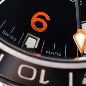 Planet Ocean 600m GMT 43.5mm VSF Black Dial Orange Marker SS Bracelet A8906 - Image 20