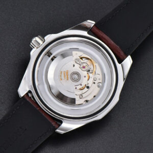 Aquaracer Caliber 5 43mm OF Black Dial Brown Hand Brown Leather Strap SW200 - Image 28