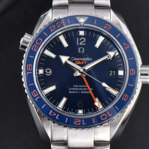 Planet Ocean 600m GMT 43.5mm VSF Blue Dial Orange/Blue Bezel SS Bracelet A8906