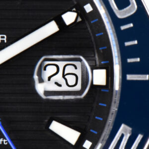 Aquaracer Caliber 5 43mm OF Black Dial Blue Hand Black Nylon Strap SW200 - Image 16