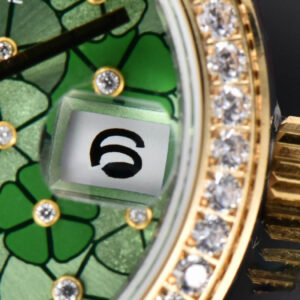 DateJust 31MM 904L YG GMF Diamond Bezel Green Flowers Dial Jubilee Bracelet A2824 - Image 7