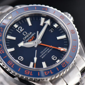 Planet Ocean 600m GMT 43.5mm VSF Blue Dial Orange/Blue Bezel SS Bracelet A8906 - Image 21