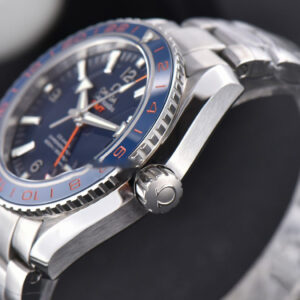 Planet Ocean 600m GMT 43.5mm VSF Blue Dial Orange/Blue Bezel SS Bracelet A8906 - Image 22