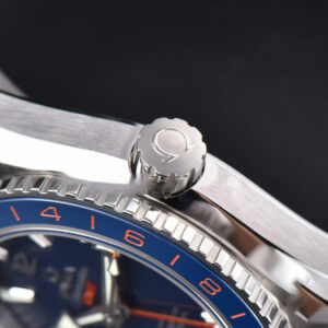 Planet Ocean 600m GMT 43.5mm VSF Blue Dial Orange/Blue Bezel SS Bracelet A8906 - Image 23