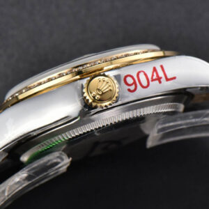 DateJust 31MM 904L YG GMF Diamond Bezel Green Flowers Dial Jubilee Bracelet A2824 - Image 14