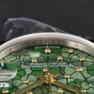 DateJust 31MM 904L YG GMF Fluted Bezel Green Flowers Dial Jubilee Bracelet A2824 - Image 12