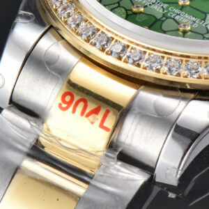 DateJust 31MM 904L YG GMF Diamond Bezel Green Flowers Dial Oyster Bracelet A2824 - Image 10