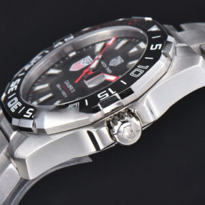 Aquaracer Calibre 5 OF 43MM Black Dial Red Hands SS Bracelet Swiss SW200 - Image 26