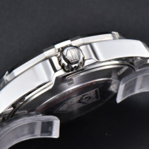 Aquaracer Caliber 5 43mm OF Black ‘Lion’ Dial Red Hand SS Bracelet SW200 - Image 15