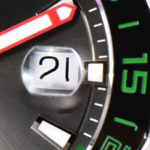 Aquaracer Calibre 5 GMT OF 43MM Green/Red Bezel Black Dial SS Bracelet Swiss SW200 - Image 26
