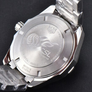 Aquaracer Calibre 5 GMT OF 43MM Green/Red Bezel Black Dial SS Bracelet Swiss SW200 - Image 31