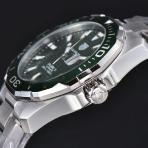 Aquaracer Calibre 5 OF 43MM Green Dial Green Bezel SS Bracelet Swiss SW200 - Image 28