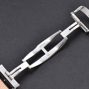 Master Ultra Thin Moon 1368420 SS YLF 39MM White Dial Black Leather Strap A925 - Image 12