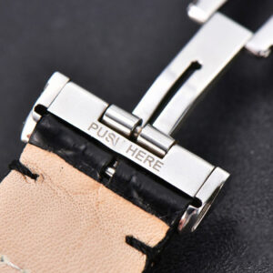 Master Ultra Thin Moon 1368420 SS YLF 39MM White Dial Black Leather Strap A925 - Image 13