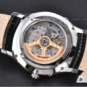 Master Ultra Thin Moon 1368420 SS YLF 39MM White Dial Black Leather Strap A925 - Image 15