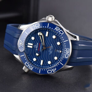 Seamaster Diver SS 300M VSF 42MM Blue Dial Rubber Strap A8800 - Image 23