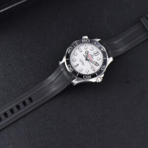 Seamaster Diver SS 300M VSF 42MM White Dial Rubber Strap A8800 - Image 3
