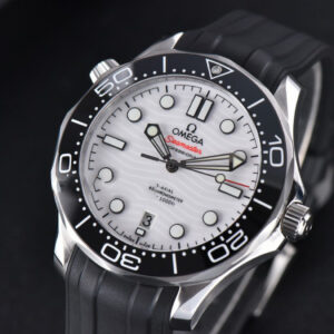 Seamaster Diver SS 300M VSF 42MM White Dial Rubber Strap A8800 - Image 5
