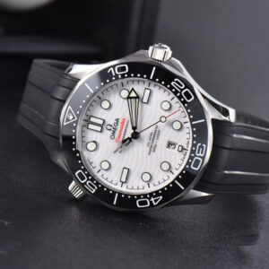 Seamaster Diver SS 300M VSF 42MM White Dial Rubber Strap A8800 - Image 14